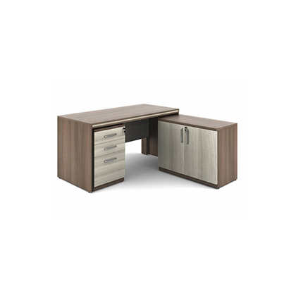 V J Interior  Executive Table with One side pedestal unit and E.R.U