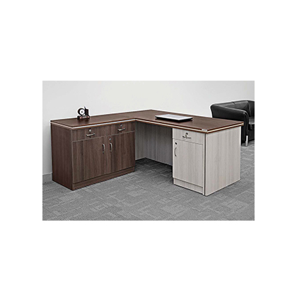 V J Interior  Executive Table with One side pedestal unit and E.R.U