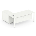 V J Interior  Executive Table with Both side pedestal unit