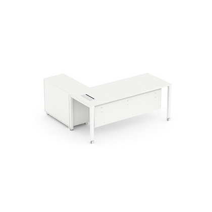 V J Interior  Executive Table with Both side pedestal unit