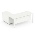 V J Interior  Executive Table with Both side pedestal unit