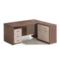 V J Interior  Executive Table with Both side pedestal unit