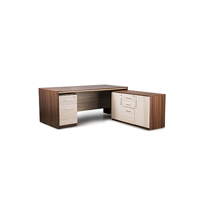 V J Interior  Executive Table with One side pedestal unit and E.R.U