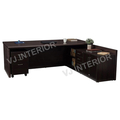 V J Interior  Executive Table with One side pedestal unit and E.R.U