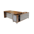 V J Interior  Executive Table with One side pedestal unit