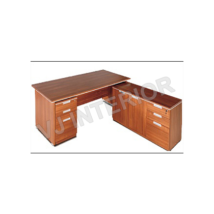 V J Interior  Executive Table with One side pedestal unit and E.R.U