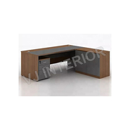 V J Interior  Executive Table with One side pedestal unit and E.R.U