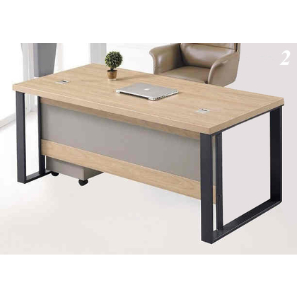 ELITZAR Executive Table with One side pedestal unit