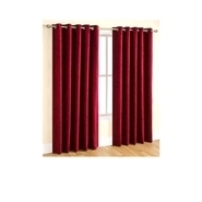 INTERNATIONAL EXPORT HOUSE Silk Plain Door Curtains