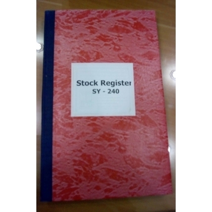 Forms Centre STOCK REGISTER Diaries-printed-plain- register- 200 Pages