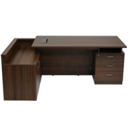 Ajoria Interiors Executive Table with One side pedestal unit and E.R.U