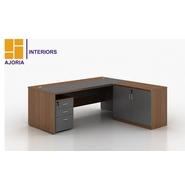 Ajoria Interiors Executive Table with One side pedestal unit and E.R.U