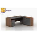 Ajoria Interiors Executive Table with One side pedestal unit and E.R.U