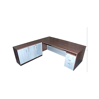 Ajoria Interiors Executive Table with One side pedestal unit and E.R.U