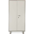 DURIAN Almirah Steel shelving cabinet with partial wardrobe