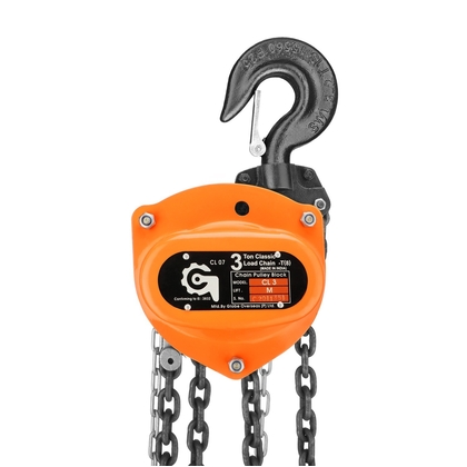 Globe Overseas Pvt. Ltd.--GLOBE OVERSEAS PRIVATE LIMITED Hand Operated Chain Pulley Block, Warranty 1 year