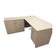 DELITE KOM Executive Table with One side pedestal unit and E.R.U