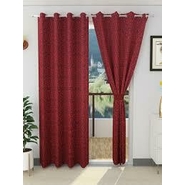 DREAMMATE Cotton Plain Door Curtains