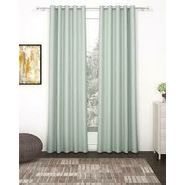 DREAMMATE Silk Plain Door Curtains