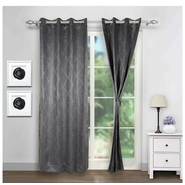 Unbranded Silk Plain Door Curtains