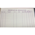 ABD DESPATCH REGISTER Diaries-printed-plain- register- 350 Pages