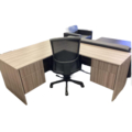 FLOYD Executive Table with One side pedestal unit and E.R.U