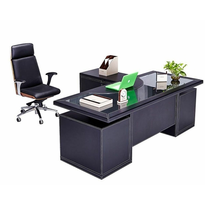 FLOYD Executive Table with One side pedestal unit and E.R.U