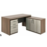 FLOYD Executive Table with One side pedestal unit and E.R.U