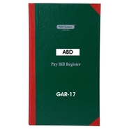 ABD PAY BILL REGISTER Diaries-printed-plain- register- 350 Pages