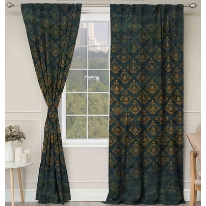 KAIRO Cotton Geomatric Door Curtains