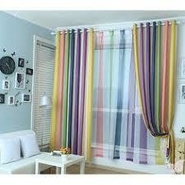 Unbranded Polyster Stripes Door Curtains