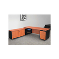 V J Interior  Executive Table with Both side pedestal unit