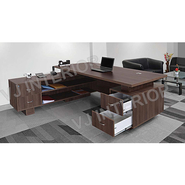 V J Interior  Executive Table with One side pedestal unit