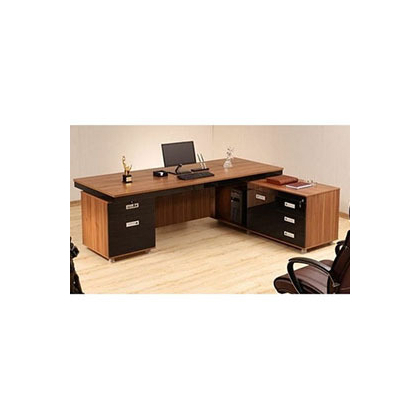 V J Interior  Executive Table with One side pedestal unit and E.R.U