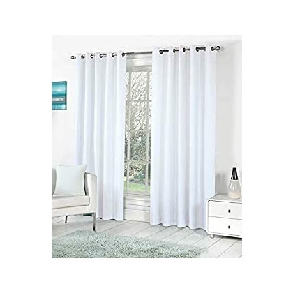 Cotton Colors Silk Plain Door Curtains