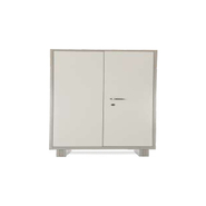 V J Interior  Almirah Steel shelving cabinet with partial wardrobe