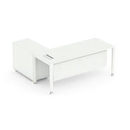 V J Interior  Executive Table with One side pedestal unit