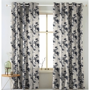 Reliable Drapes Jute Floral Door Curtains