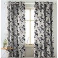 Reliable Drapes Jute Floral Door Curtains