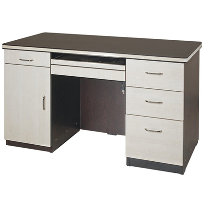 Castlery Executive Table with Both side pedestal unit