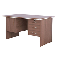 Castlery Executive Table with Both side pedestal unit