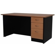 Castlery Executive Table with One side pedestal unit