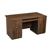 Castlery Executive Table with Both side pedestal unit