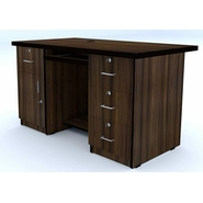 Castlery Executive Table with Both side pedestal unit