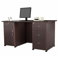 Castlery Executive Table with Both side pedestal unit