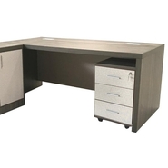 Castlery Executive Table with One side pedestal unit and E.R.U