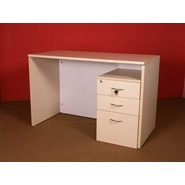 Castlery Executive Table with One side pedestal unit