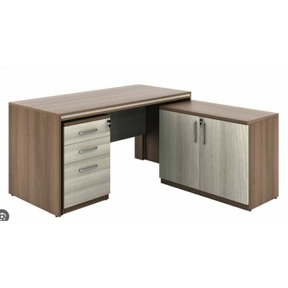 Castlery Executive Table with One side pedestal unit and E.R.U