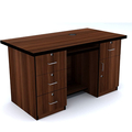 Castlery Executive Table with Both side pedestal unit