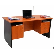 Castlery Executive Table with Both side pedestal unit